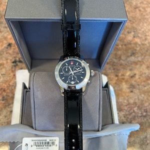 Brand new Michele Watch. Patent leather Michele Band